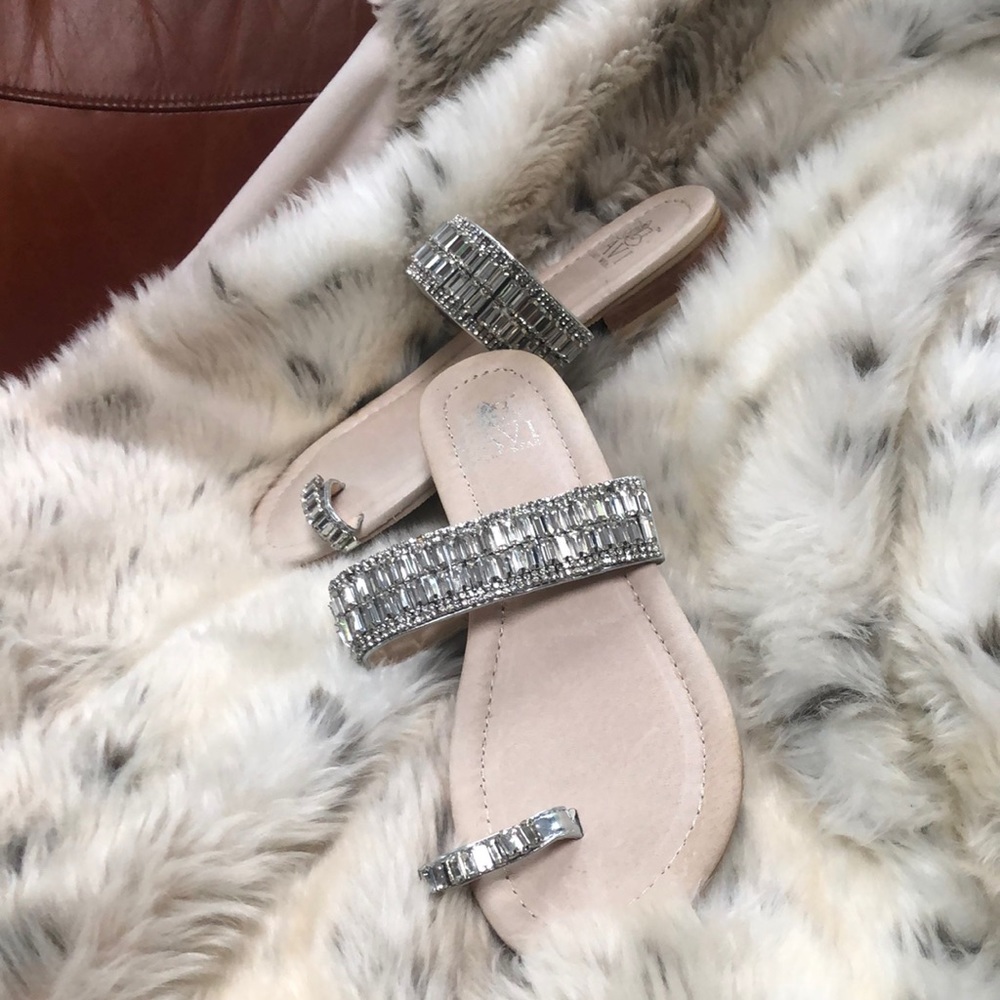 Savi resort wear embellished jewel sandals. Size 9. Never worn!